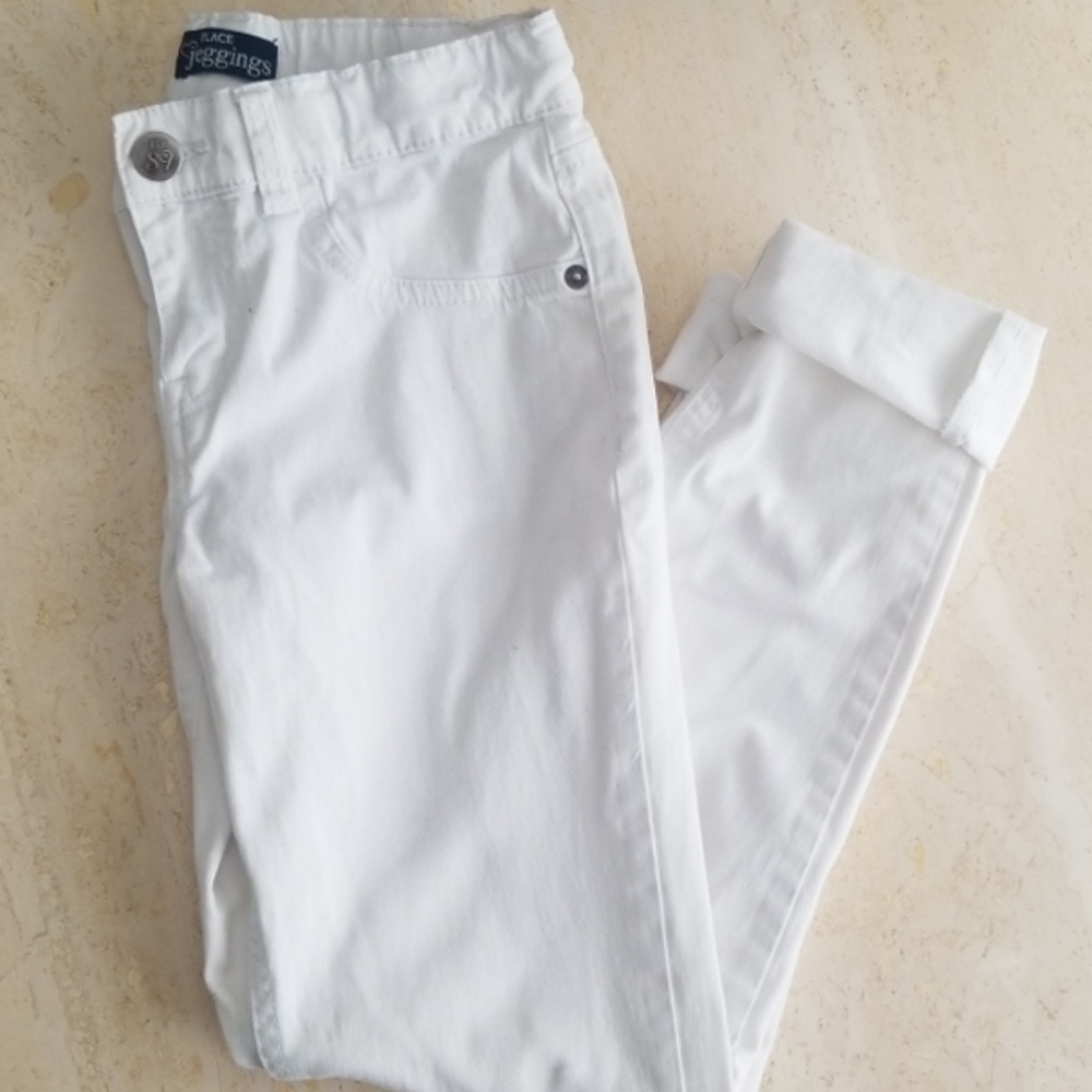 Children's Place Girls 12 White Jeggings